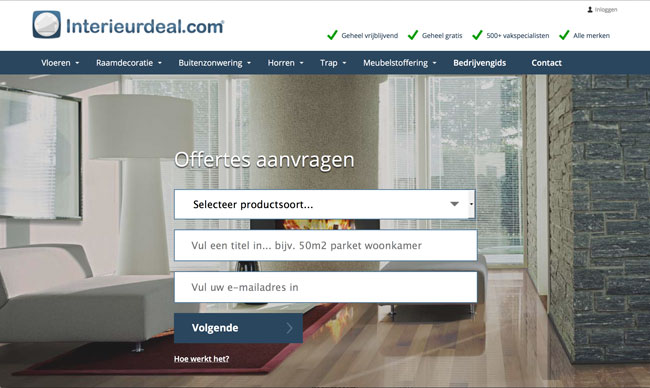 Interieurdeal.com verbeterd